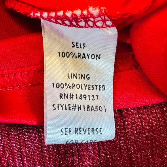 Altar’d State High Low Red Floral Off Shoulder Dress Size Small - Picture 6 of 9